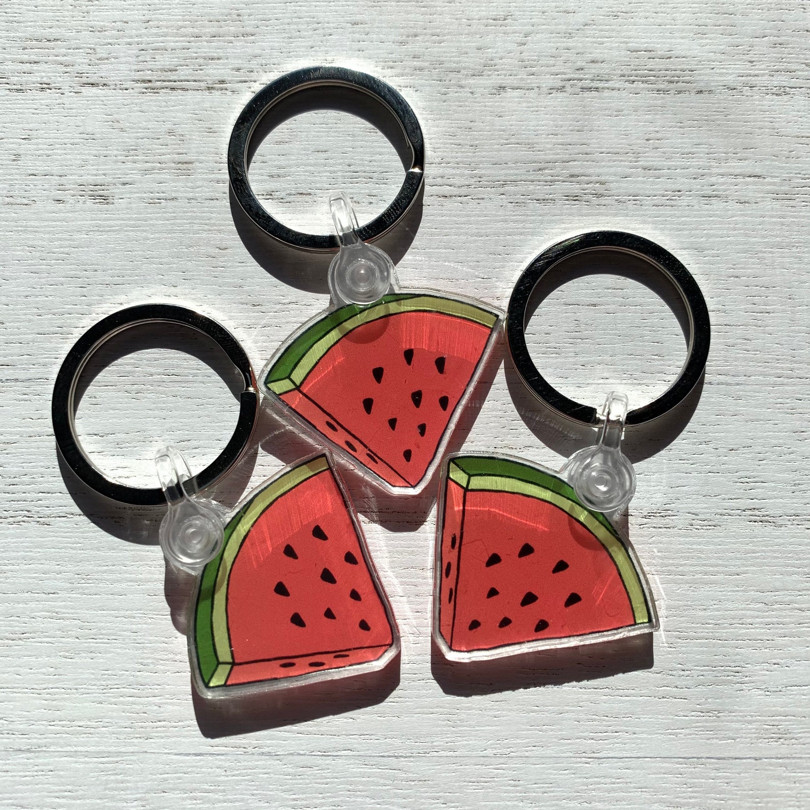 Watermelon Keychain Etsy