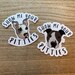 Show Me Your Pitties sticker (clear & white background) pit bull, pit mix, bully breed, dog, puppy, foster dog, adopt, adopt don’t shop
