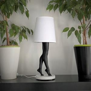Pata para lámpara de noche – Diseño contemporáneo y ecológico – Personalizable con texto – Decoración femenina y elegante – Hecho a mano en Francia