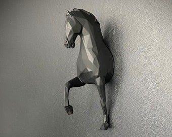 Cheval décoration murale fixation sans percer écoresponsable