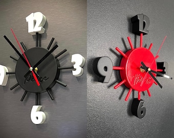 Customizable 3D magnetic wall clock