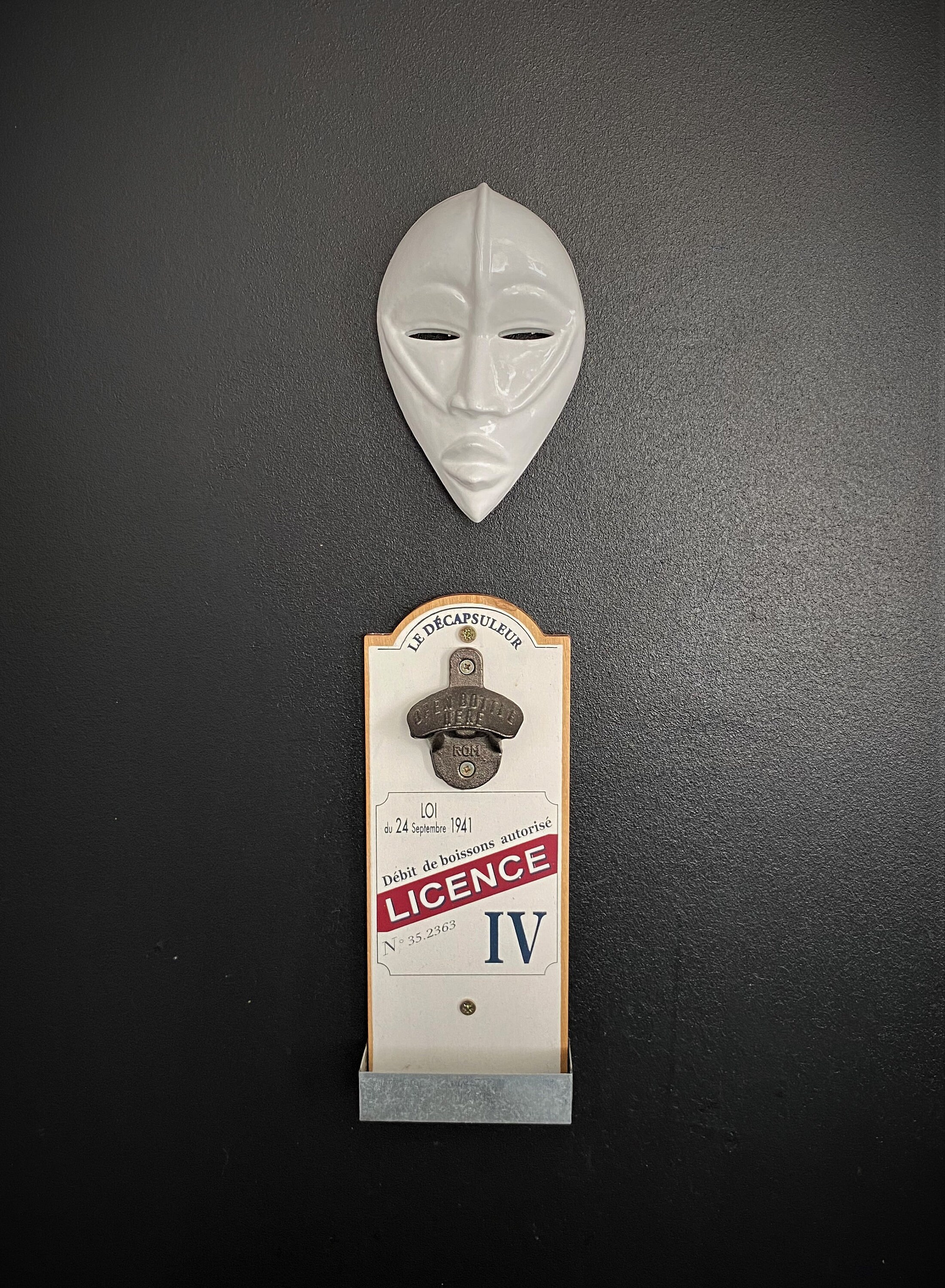 Masque Africain Mural 3D