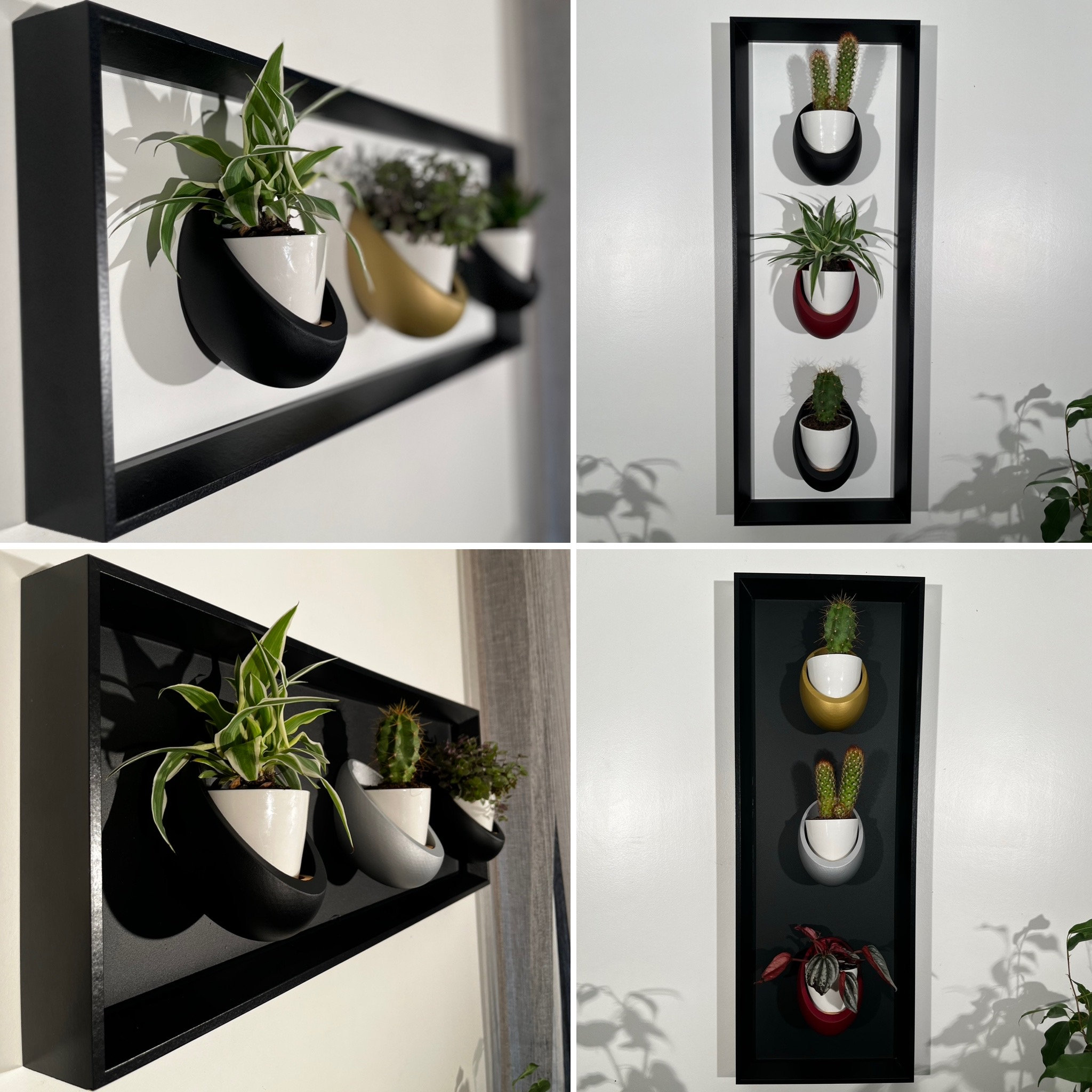 Pot à plantes décoratif pour réfrigérateur avec aimant