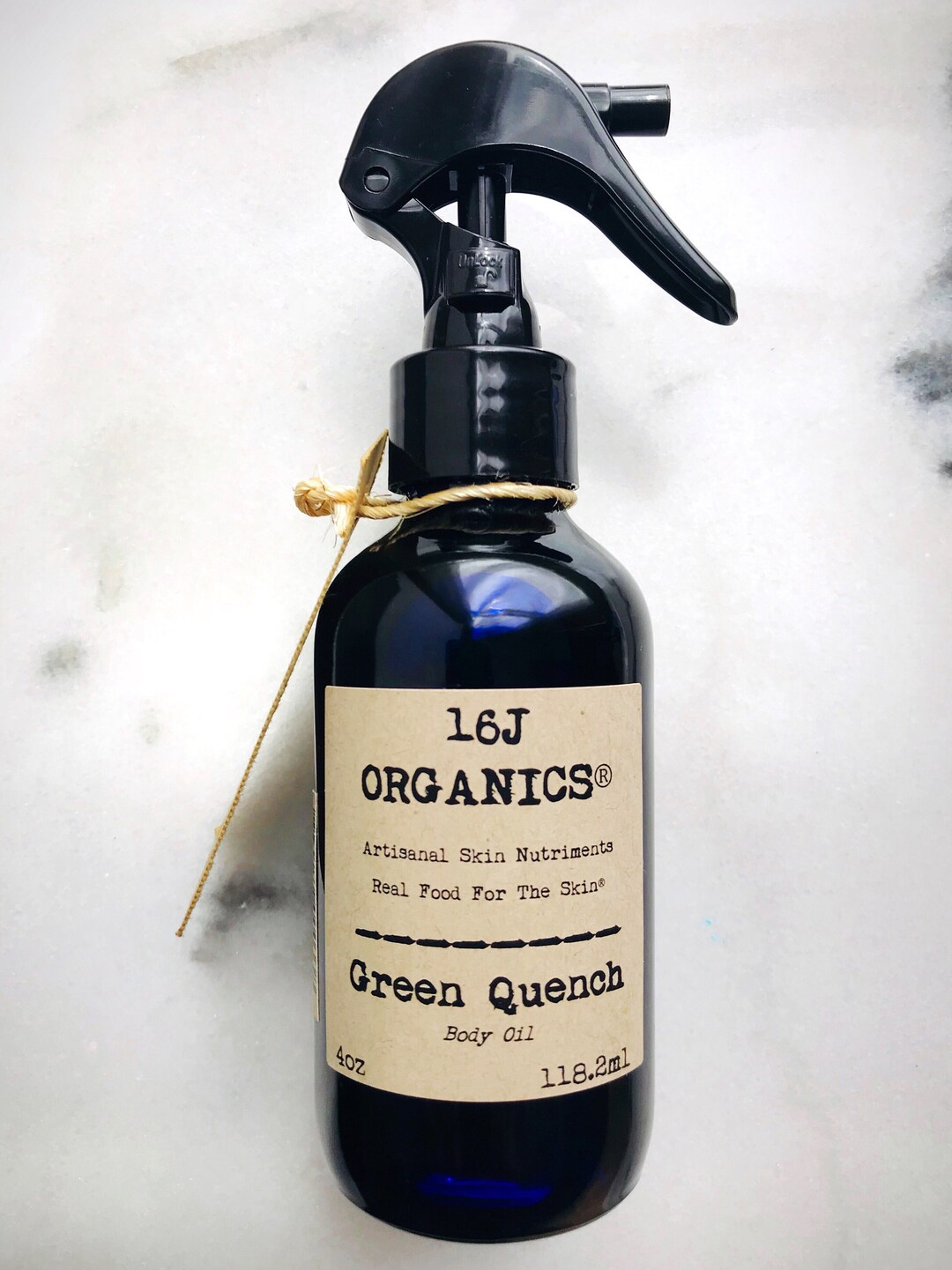 Organic Body Oil Moisturizer Green Quench 4oz 100 Natural Etsy