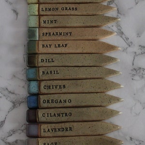 Herb Markers, Garden Sticks, Garden Markers, Herb Sticks, Herbs, Herb Garden, Colorful Garden Markers, Outdoor Herb Markers