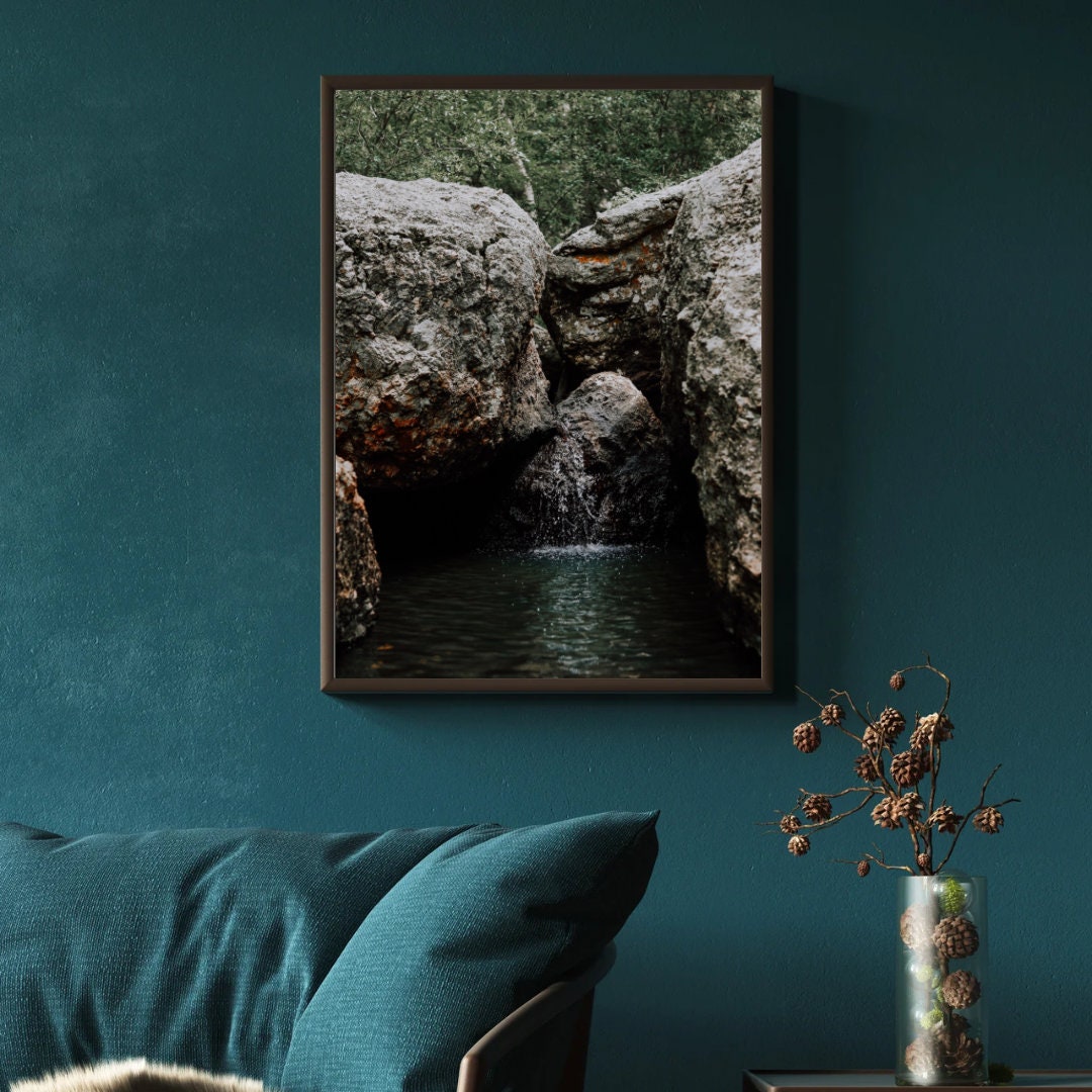 Water Spring Print, Wall Art, Landscape, Landscape Digital Art - Etsy
