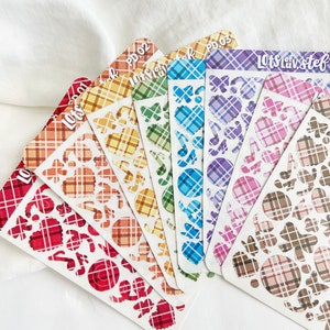 PLAID DECO sticker sheets 1ct/8ct // *read description*