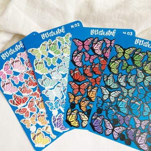 BUTTERFLY sticker sheets // *read description*