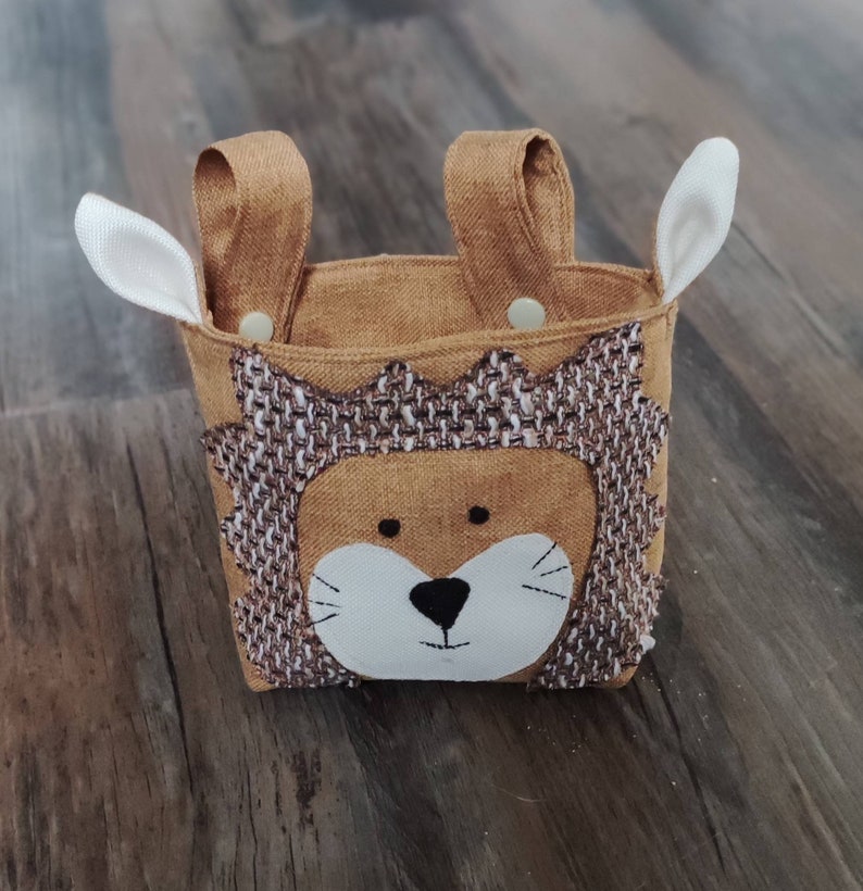 Lenkertasche Fahrrad Kinder Roller Korb Tasche Laufrad Löwe Bild 1