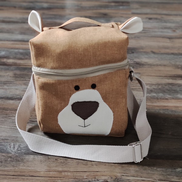 Handmade Kinder Tasche Tragetasche Musikspielbox Bär