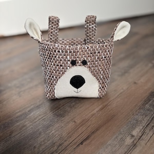 Handlebar bag bicycle children scooter basket bag balance bike bear