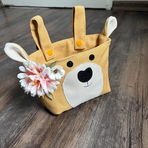 Handlebar bag bicycle children scooter basket bag balance bike bear