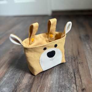 Handlebar bag bicycle children scooter basket bag balance bike bear