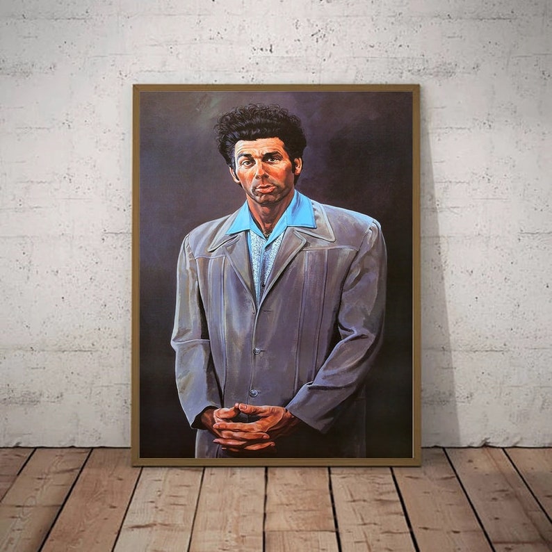 Seinfeld Kramer Portrait Poster Art Canvas for Living Room Etsy