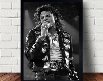 Michael Jackson  Performing Photo Print On Framed Canvas WAll Art  Decoration