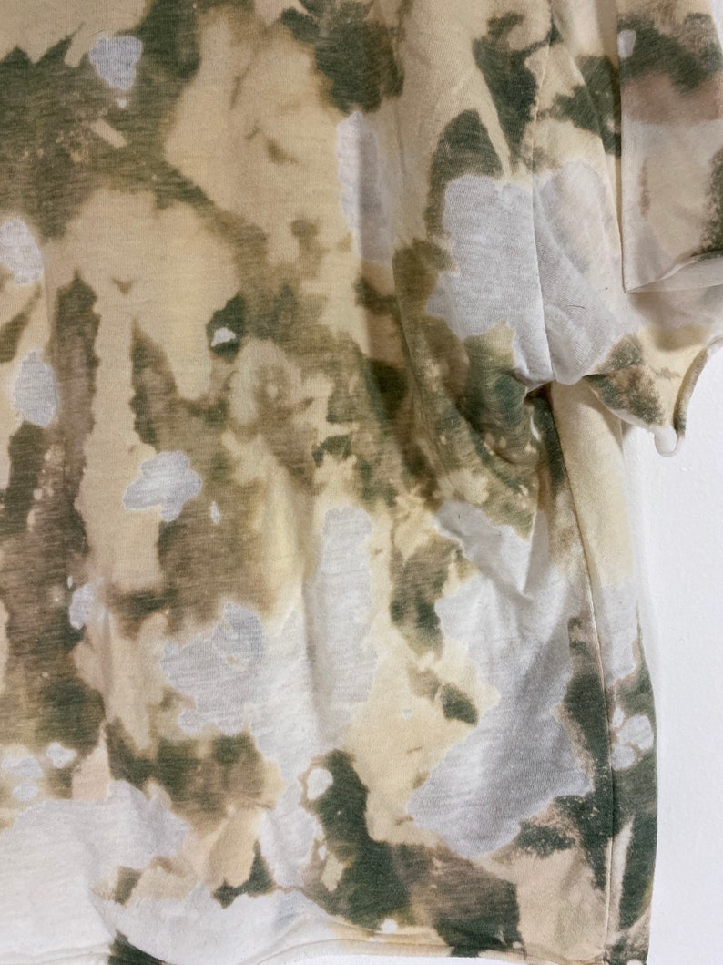 Sample Sale Warehouse experiment acid wash reverse tie dye non standard green color Acid Crop