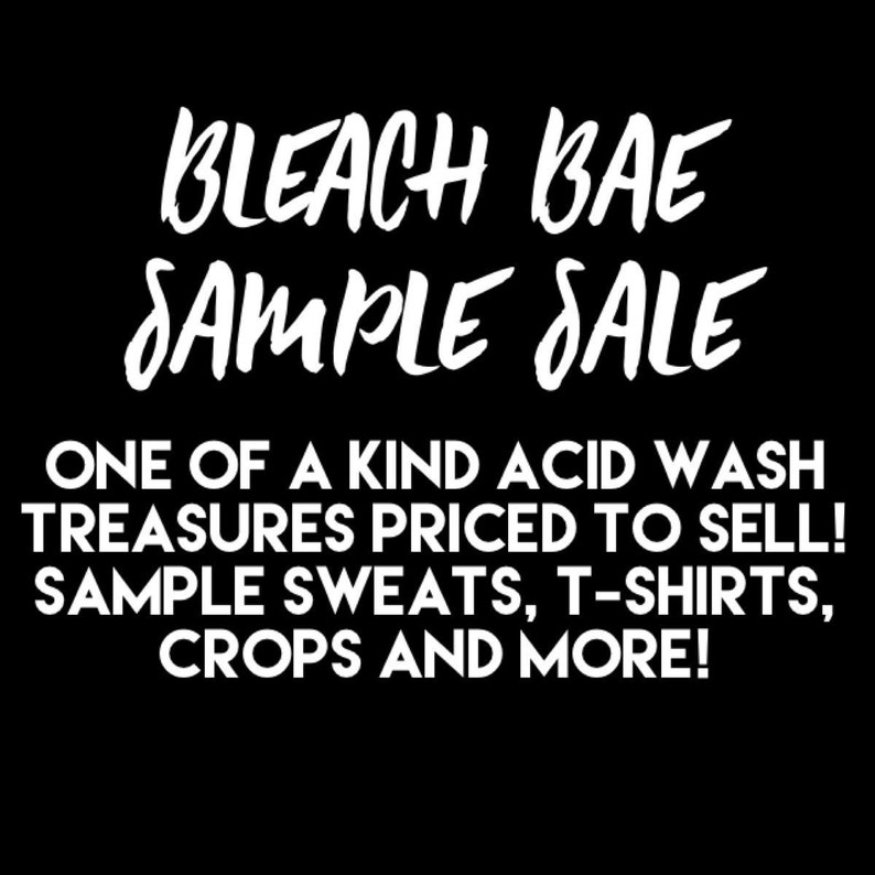 Sample Sale Warehouse experiment acid wash reverse tie dye non standard green color Acid Crop