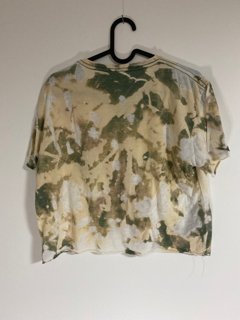 Sample Sale Warehouse experiment acid wash reverse tie dye non standard green color Acid Crop