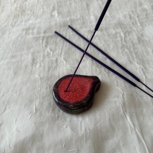 Fig incense holder | ceramic incense holder | handmade | stoneware gifts
