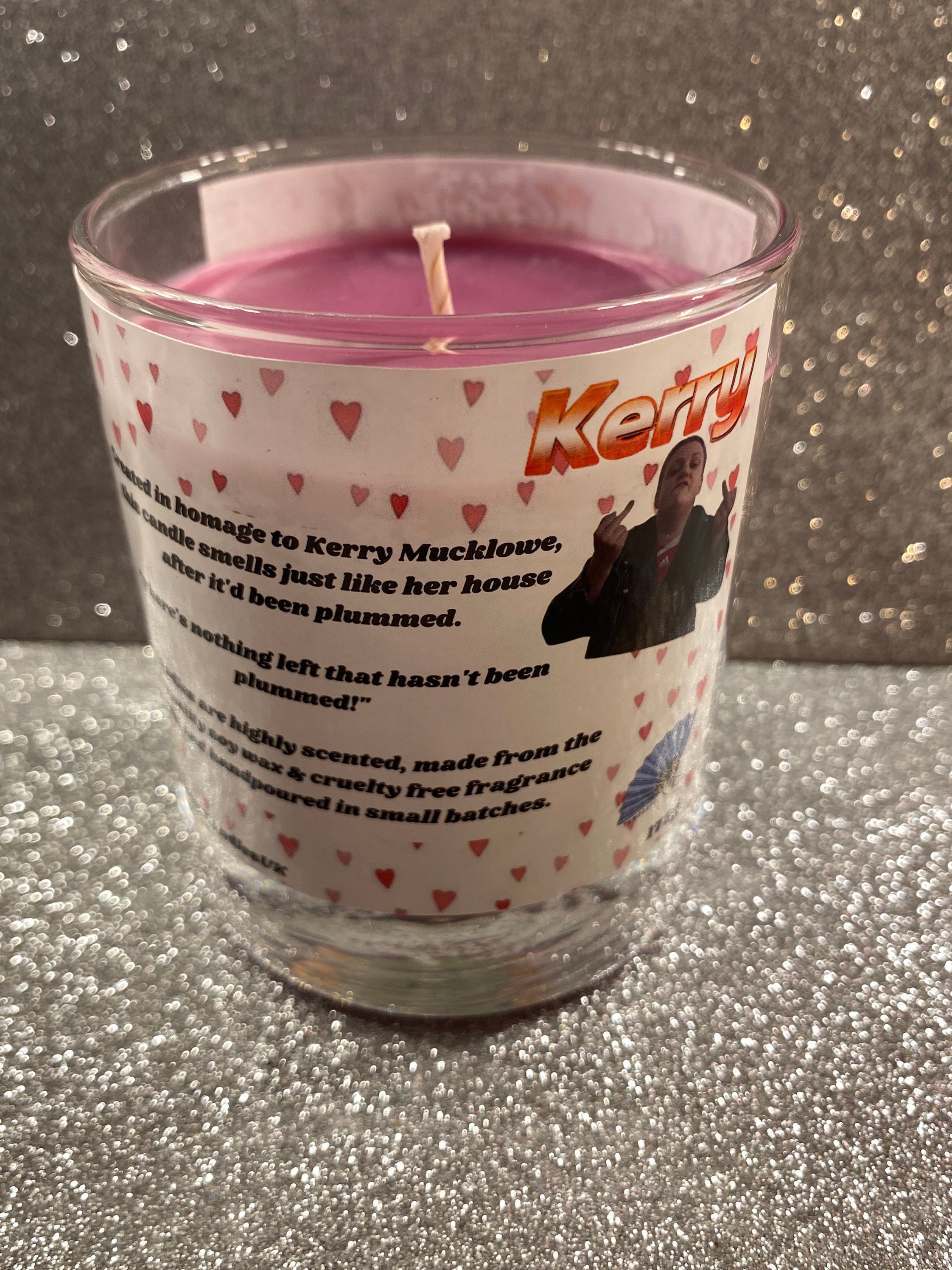 Kerry This Country BBC Candle // Plum Scent // Comedy Gift Etsy