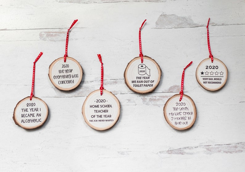 2023 Homeschool Teacher of the Year Christmas Ornament COVID-19 Corona Virus Wood Covid Ornament Funny Gift Quarantine image 5