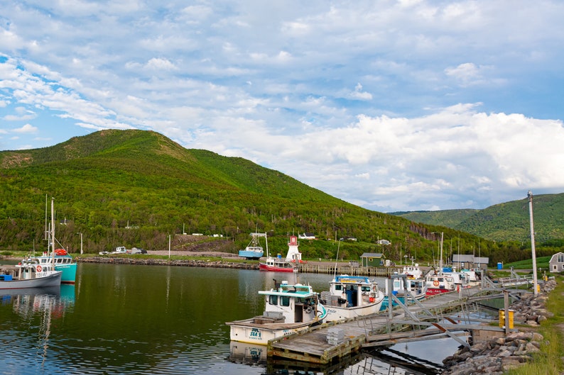 Pleasant Bay a Fishing Village on Cape Breton Nova Scotia Etsy