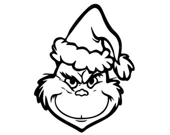 Download Grinch Face Svg Etsy SVG, PNG, EPS, DXF File