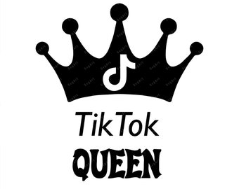 Download Clip Art Tik Tok Birthday Vector Tik Tok Crown Svg Png Cricut File Tik Tok Svg Tik Tok Princess Svg Digital Tik Tok Download Tik Tok Girl Art Collectibles
