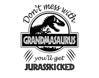 Download Grandmasaurus Svg Etsy