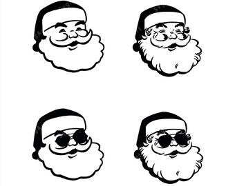 Download Vintage Santa Svg With Photos Etsy