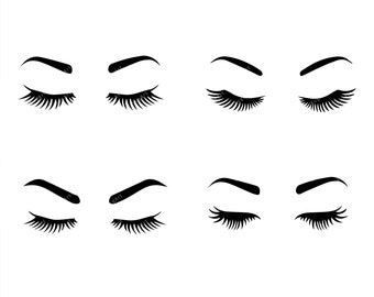 Download Eye Lashes Svg Etsy