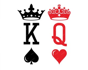 Download King Queen Svg Etsy