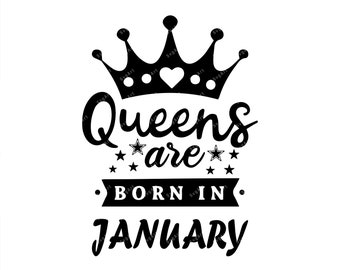 Download January Queen Svg Etsy