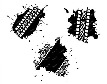 Download Tire Track Svg Etsy