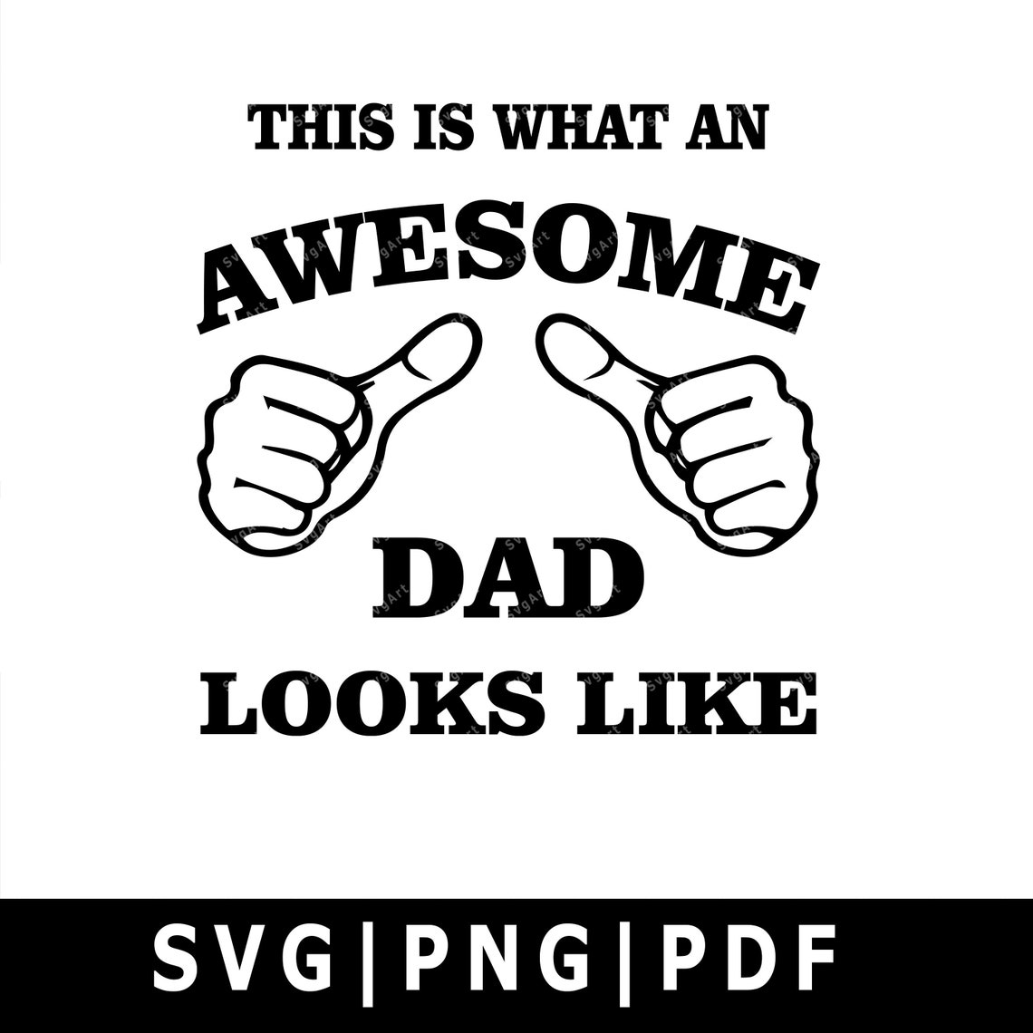 Download Awesome Dad SVG PNG PDF Cricut Silhouette Cricut svg | Etsy