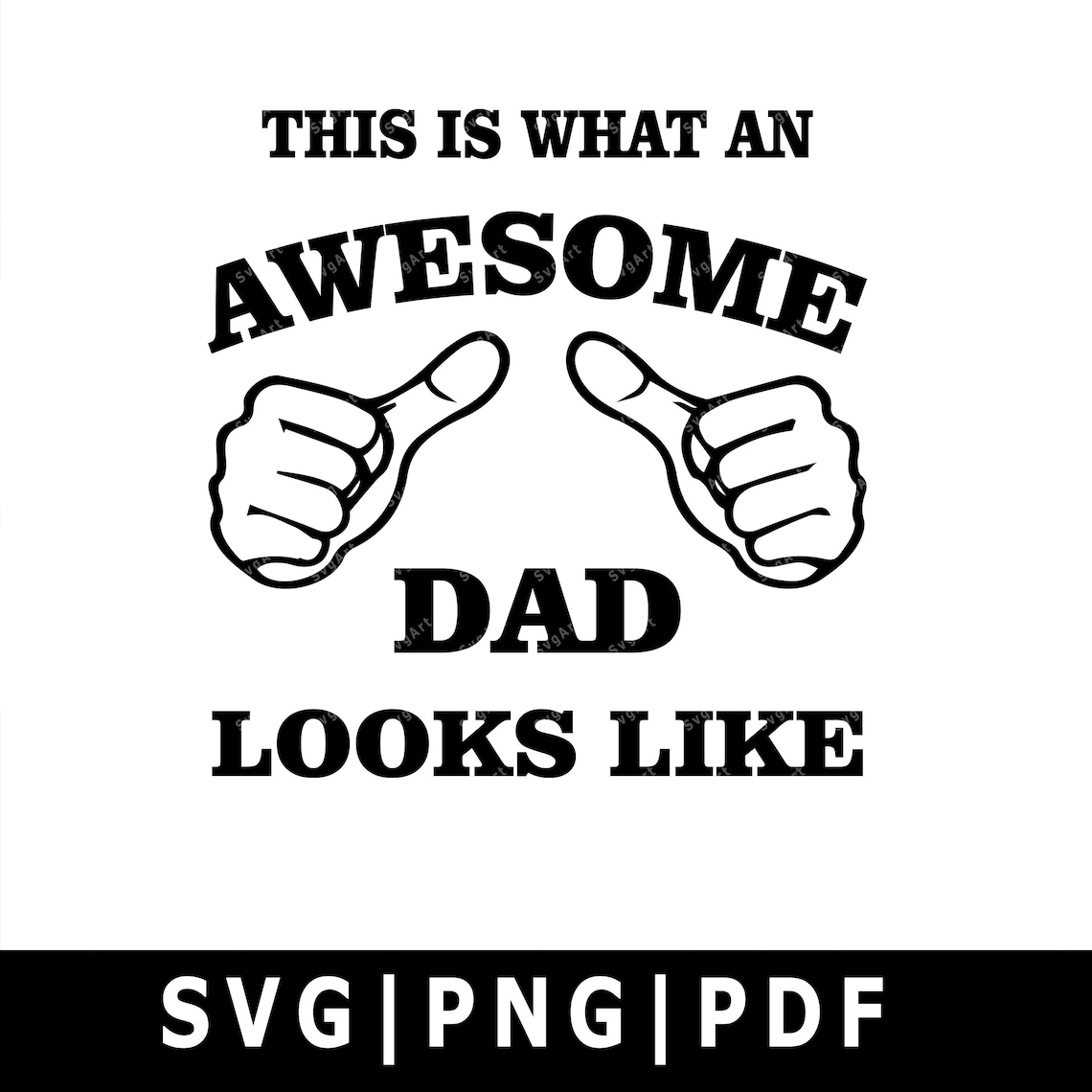 Download Awesome Dad SVG PNG PDF Cricut Silhouette Cricut svg | Etsy