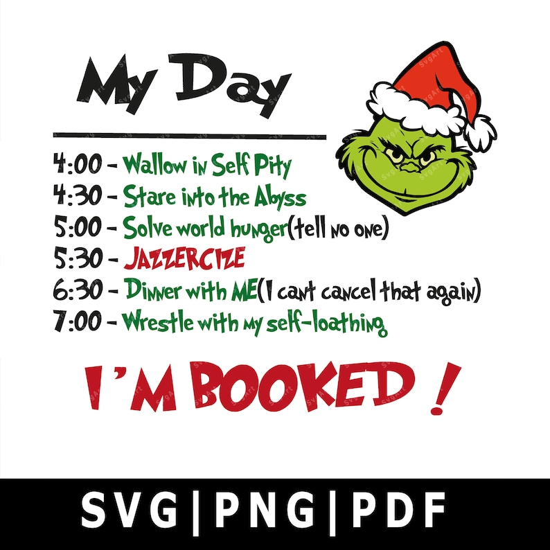 Download My Day Grinch SVG PNG PDF Cricut Silhouette Cricut svg | Etsy