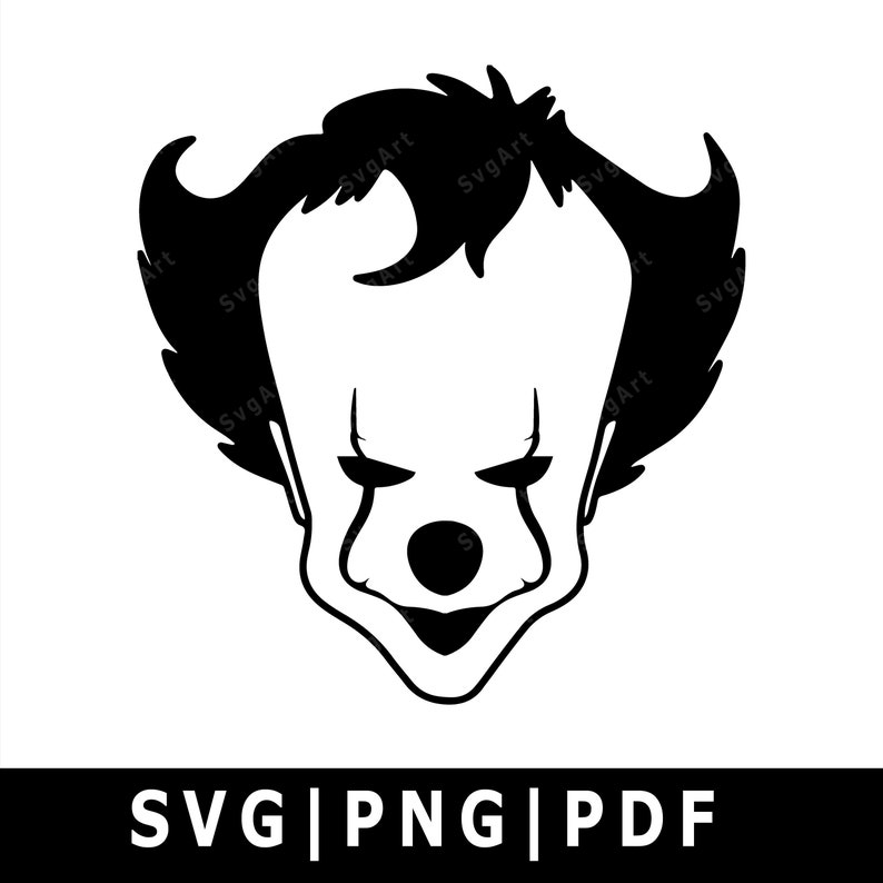 Download Pennywise svg PNG PDF Cricut Silhouette Cricut svg | Etsy