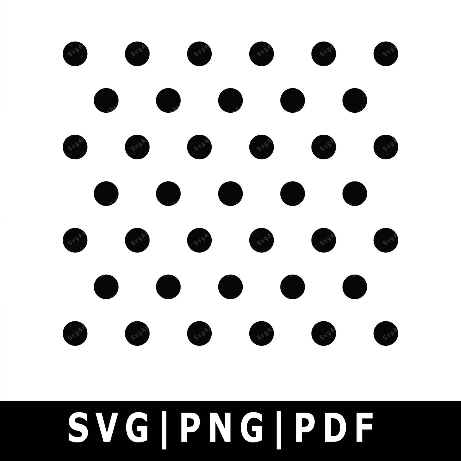 Polka Dot Pattern SVG PNG PDF Cricut Silhouette Cricut Etsy