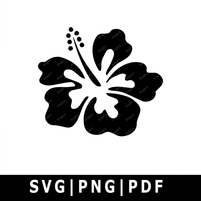 Free Free 200 Silhouette Hibiscus Flower Svg SVG PNG EPS DXF File