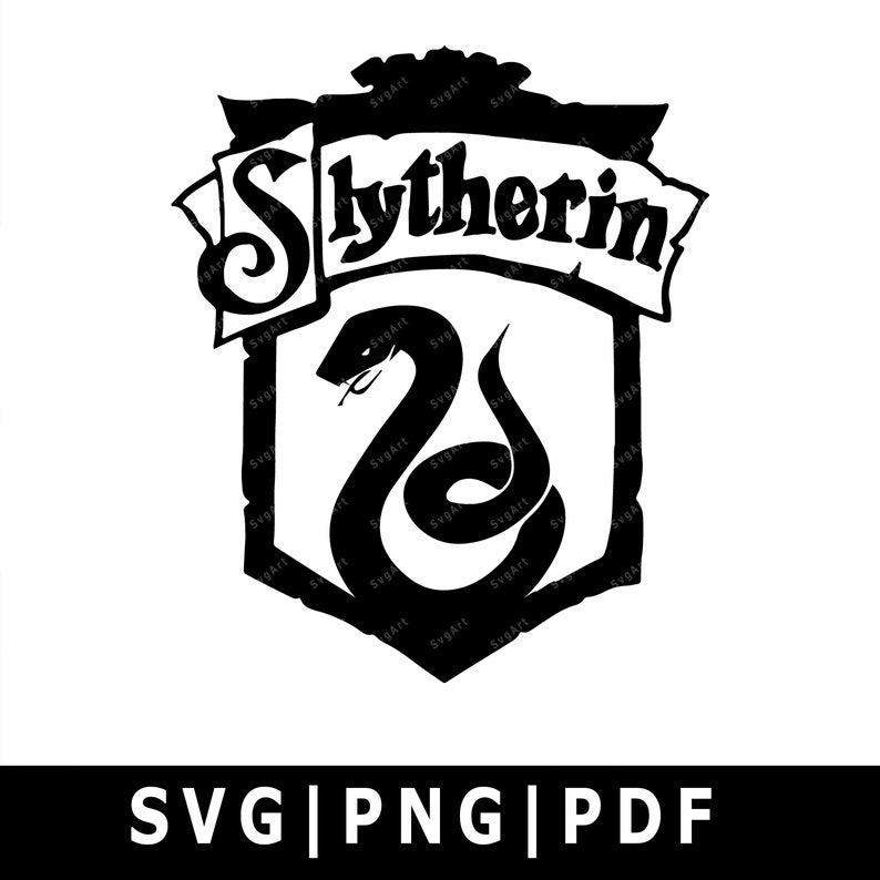 Slytherin SVG PNG PDF Cricut Silhouette Cricut svg | Etsy