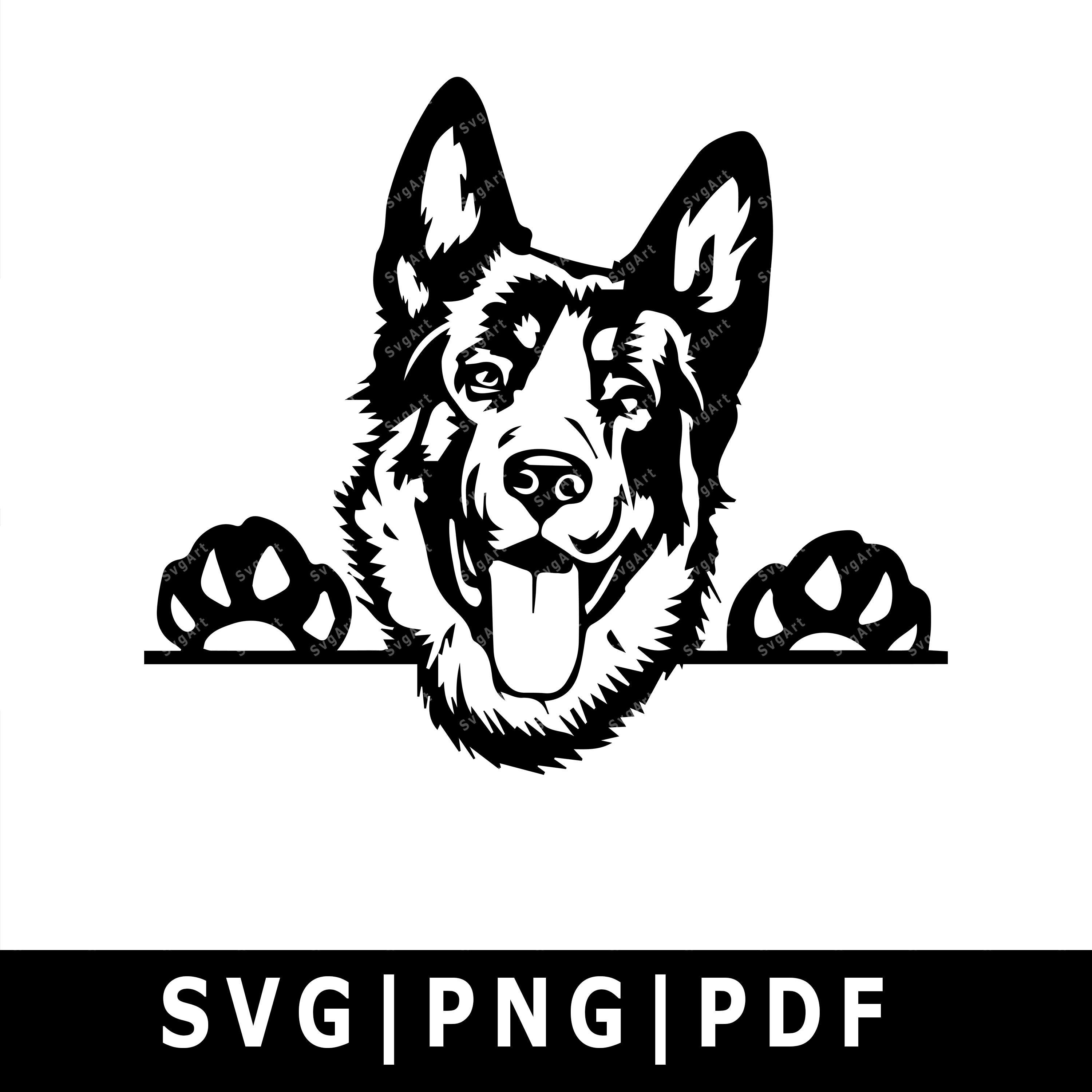 German Shepherd SVG PNG PDF Cricut Silhouette Cricut svg | Etsy