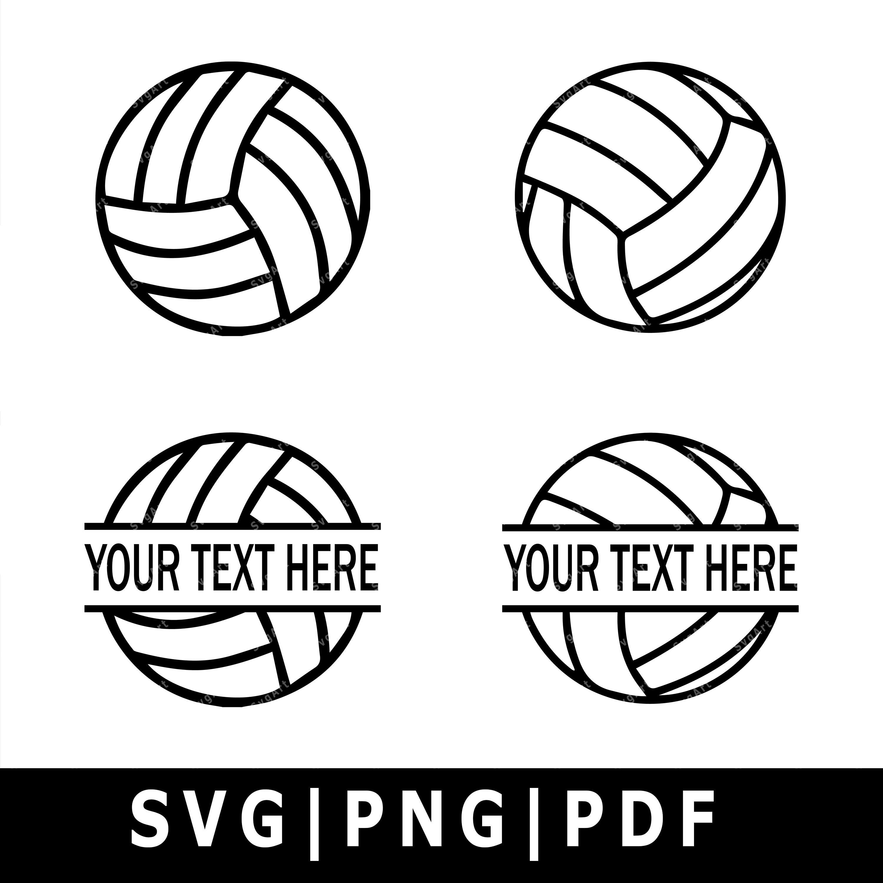 Volleyball SVG PNG PDF Cricut Silhouette Cricut svg | Etsy