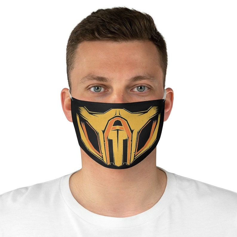 Scorpion Fabric Face Mask Mortal Kombat Gift Washable Face | Etsy