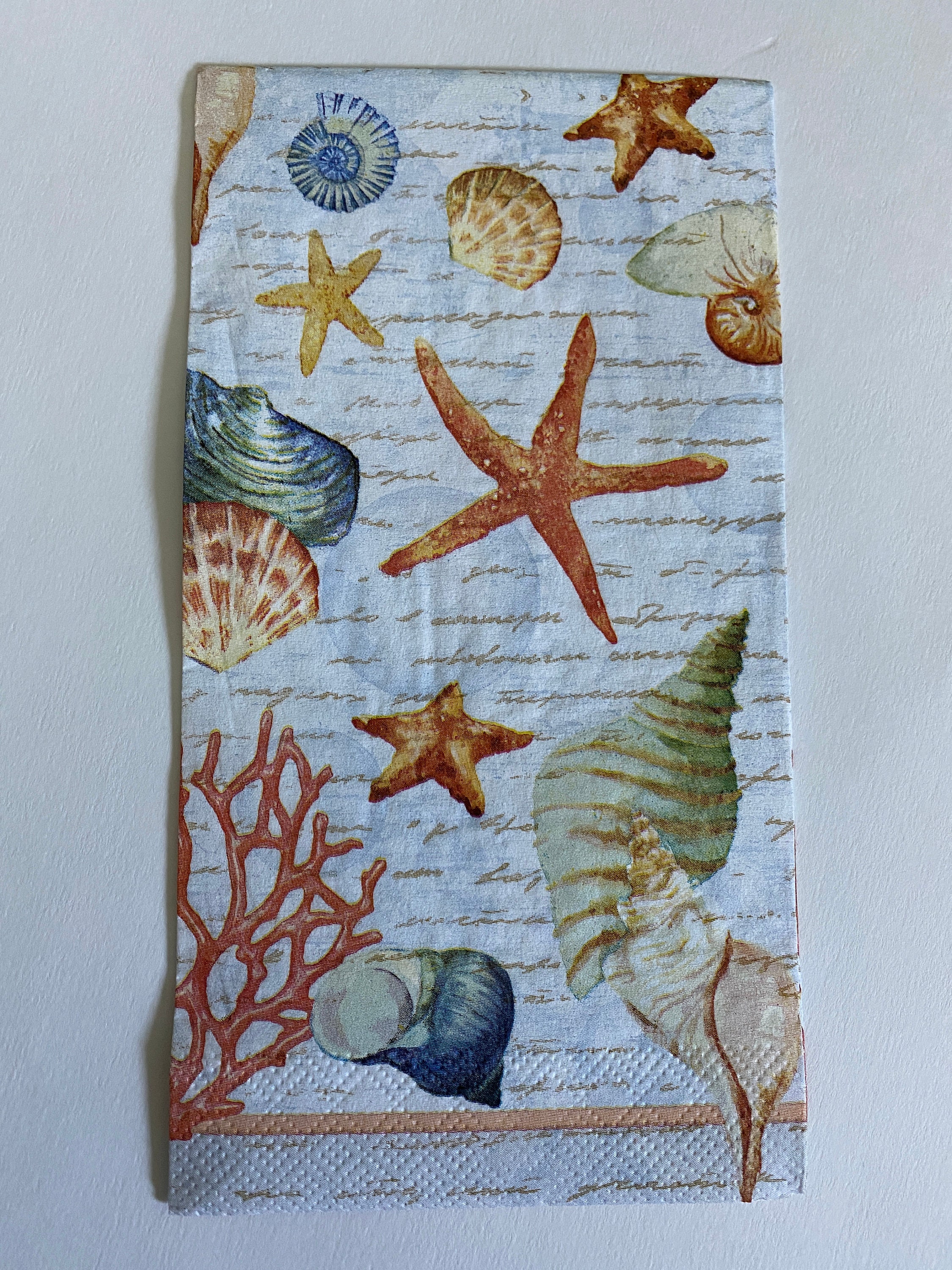 2 Nautical Paper Napkins for Decoupage Scrapbooking Crafting Etsy New