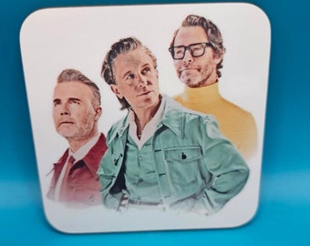 This life printed coaster, Gary, Howard, Mark, Thatters, take that, homeware, tour, fan merch, coaster, pop music, gift idea, nice day out,