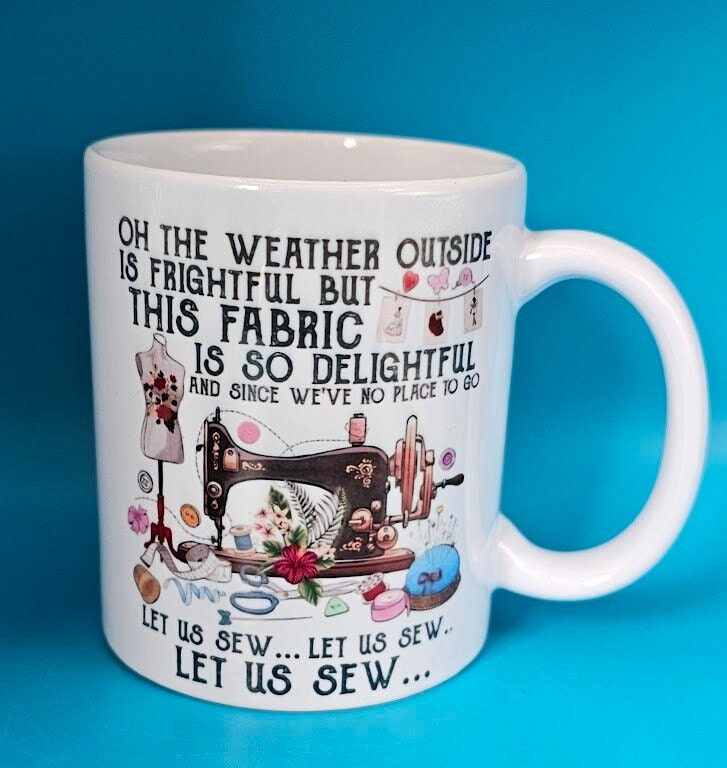 3D Sewing Mug, 11oz 3D Mug, Funny Sewing Machine Cup, Novelty Space Design  Multi-Purpose Mug, Unique Gifts for Your Loved one (B)