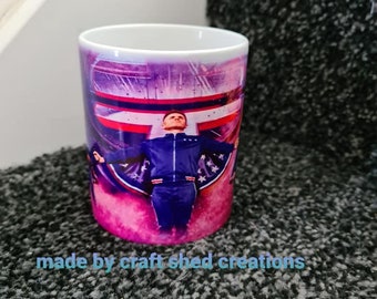 Take that and robbie williams inspired  tour mugs. Gary Barlow Howard Donald Mark Owen