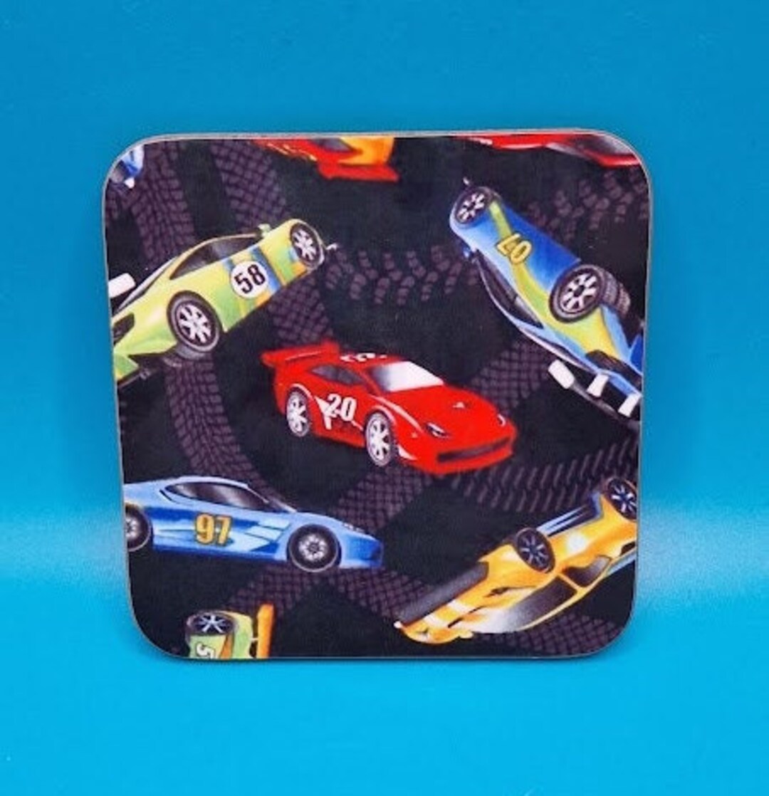 Printed Car Coaster Cars Mechanic Garage Motorcar Etsy