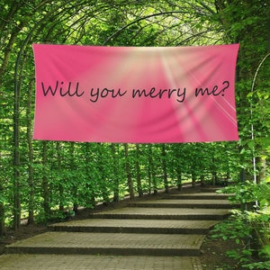 Will you marry me Printable DIGITAL file, Instant download, poster design, proposal banner